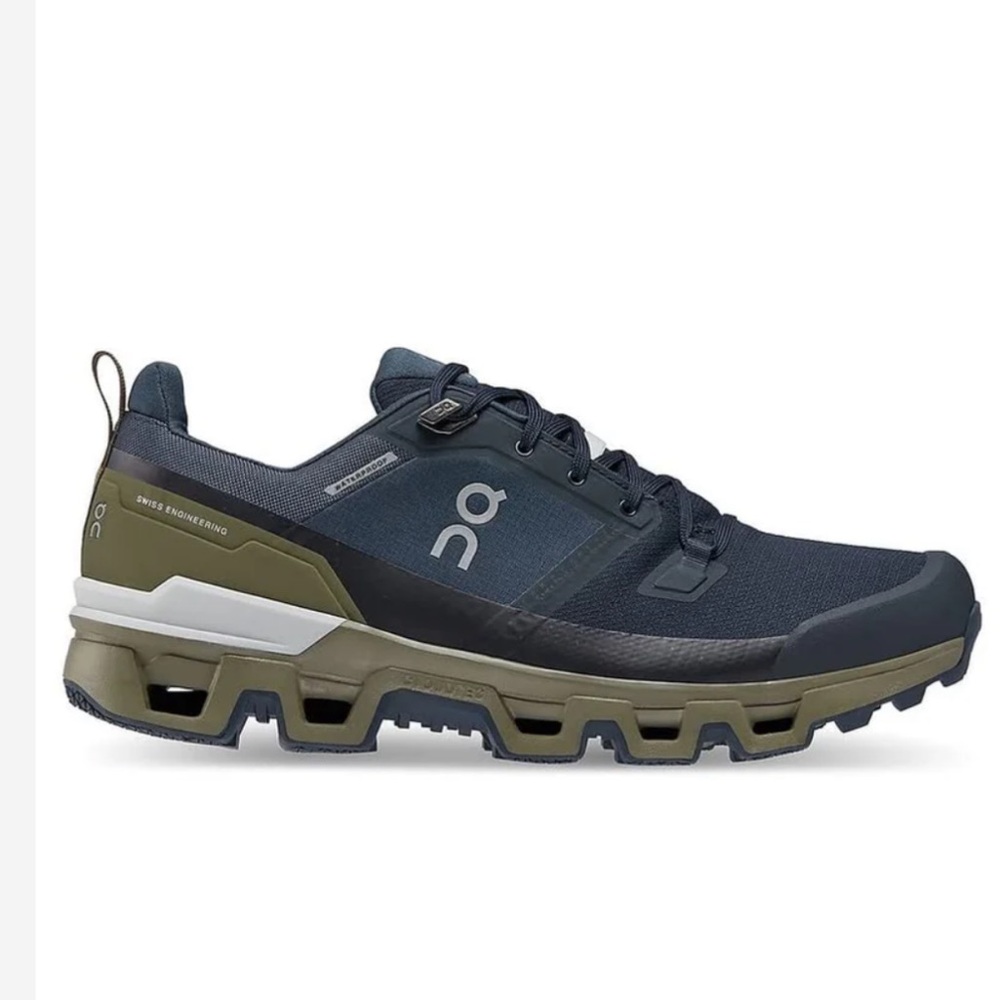 On Running Men's Athletic Shoes - Dark Blue and Olive